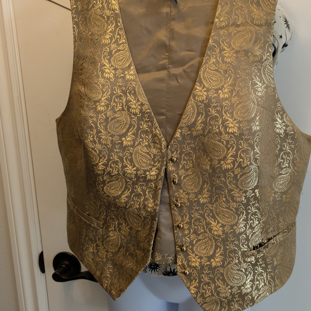 Ralph Lauren Metallic Gold Vest